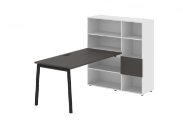 Рабочая станция EDIS ELRST 1215 Мокко Черный Белый