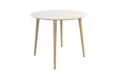 Стол обеденный Сканди 2 Белый-светлый лак