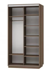 Шкаф-купе двухдверный Экспресс Дуо Элемент 1200х2200h Венге