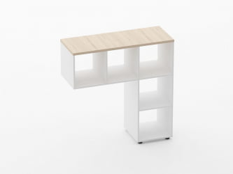 Стеллаж к столу Deka 9.07.11 Туя/Белый