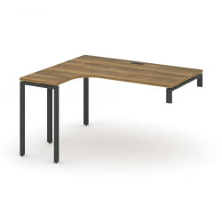 Стол-надставка на опорную тумбу (левый) CONCEPT CN.OSAN-003(L) Сандал Янтарный Черный