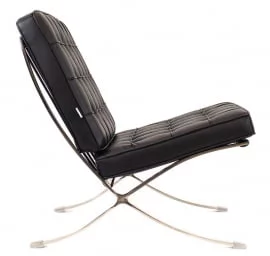 Диван с металлическими ножками Everprof Barcelona - 1 экокожа Черный