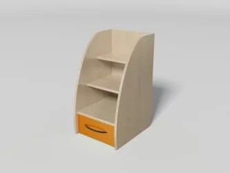 Лестница с ящиком №11 Дуб молочный/Манго