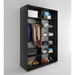 Шкаф-купе 2-х дверный Акцент-Дуэт КВ 1600х600 Венге