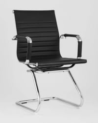 Кресло для посетителей ТопЧаирс Висит черное 2 шт. / TopChairs Visit