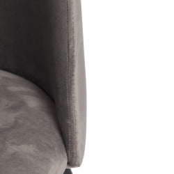 Стул MONRO (mod. 710) ткань/металл, 56х51х80 см, высота до сиденья 47 см, серый barkhat 26/черный