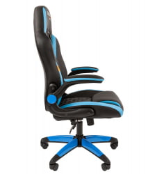Кресло геймерское CHAIRMAN GAME 15 Черный Голубой