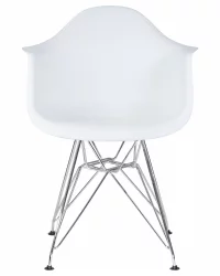 Стул обеденный DOBRIN DAW CHROME Белый