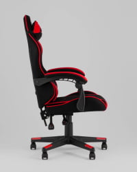 Кресло спортивное TopChairs Shadow ткань черно-красный