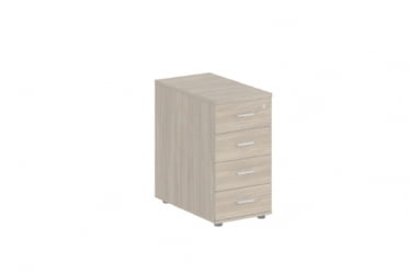 Тумба приставная с 4 ящиками-метабоксами Sigma SG.521.OD.OD.M Дуб темный