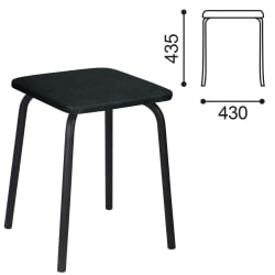 Кухонный стул РС01-03 кожзам Черный