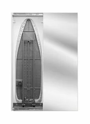 Шкаф со встроенной гладильной доской Iron Slim (правый, купе) Беленый дуб