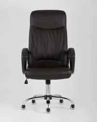 Кресло руководителя ТопЧаирс Товер Коричневое / TopChairs Tower