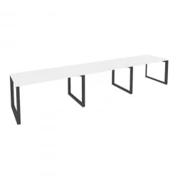 Рабочая станция на О-образном м/к ОНИКС О.МО-РС-3.3.8 Белый Бриллиант/Антрацит / ONIX O.MO-RS-3.3.8