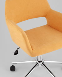 Стул офисный ROSS рогожка желтый