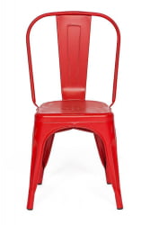 Стул LOFT CHAIR (mod. 012) металл, 45*35*85см, красный/red vintage