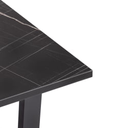 Стол COSTA ЛДСП/HPL/металл, 120 х 80 х 75 см, Гранит темный/черный