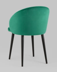 Стул с подлокотниками Брюссель велюр Зеленый