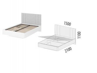 Полутороспальная кровать Николь 901.31