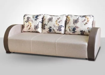 Серый диван Европа-1 арена дарк браун грандос 262-1 милк