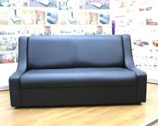 Диван офисный Клерк 9 двойной черный Ecotex 3001