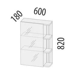 Зеркало в прихожую Денвер 400.17