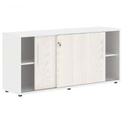 Шкаф с дверьми-купе EDIS ELC 1643 Ясень Траун Белый Белый