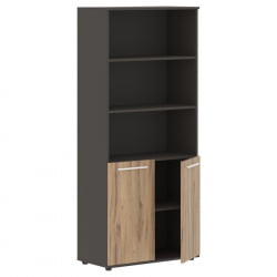 Шкаф с одним комплектом глухих малых дверей EDIS EHCS 85.5 Дуб Денвер светлый Белый Мокко