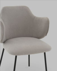 Стул Джиннет велюр светло-серый