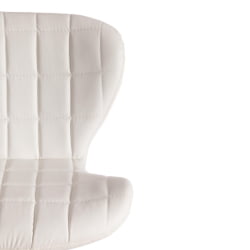 Стул барный AVIONIC (mod. KY712A) металл/экокожа, 45*53*86-107 см, белый/хром