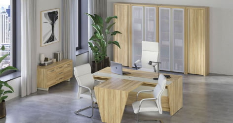 Шкаф низкий широкий (2 низких фасада ЛДСП) Corner COR.ST-3.1 Гикори Песочный