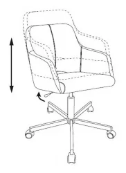 Кресло для оператора Бюрократ CH-380M Синий шторм 38-416