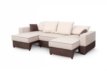 Бежевый диван Бостон 2400 Стандарт Бежево-коричневый
