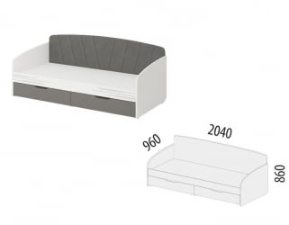 Детская кровать с бортиком Аляска 502.11