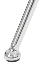 Кресло дизайнерское DOBRIN EMILY (серая ткань AF7, хромированная сталь) 2 шт