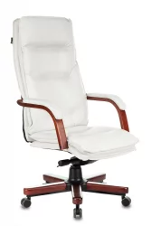 Кресло руководителя Бюрократ T-9927WALNUT Слоновая кость