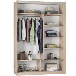 Детский шкафы-купе B-220х160х60-2(Венге-ДМ-D10D10)