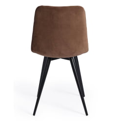 Стул CHILLY (mod. 7095) ткань/металл, 45x53х88 см, высота до сиденья 50 см, коричневый barkhat 12/черный