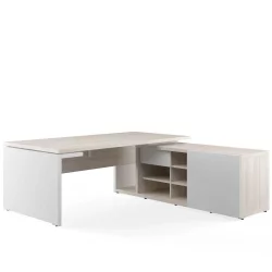 Стол рабочий на опорной креденции правый ZIO28510721 Светлый дуб