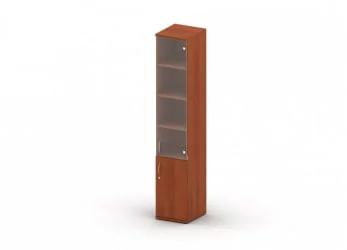 Шкаф комбинированный с замком, правый Танго Ш14-04Rз Орех