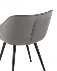 Стул Мэйсон New велюр Темно-серый