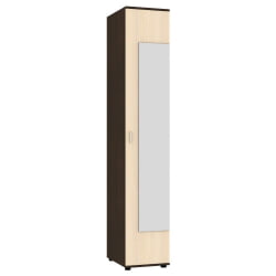 Шкаф распашный Алиса (Х1_М) 2230х400х540 ручка скоба 96мм (Венге-ДМ) / (H1_M)