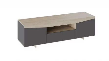 Современная тумба ТВ тип 1 Дуб Сонома/Графит Серый