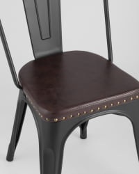 Стул TOLIX SOFT мягкий Черный матовый