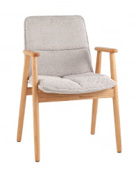 Стул обеденный Philo с деревянными ножками серый