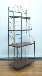 Этажерка Полонез кованая 700 с деревянными полками