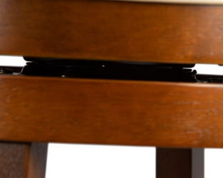 Вращающийся полубарный стул DOBRIN WILLIAM COUNTER (шоколад, кремовый) 2 шт