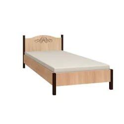 Кровать (1200) ADELE 4 Дуб Сонома/Орех шоколадный(спальня)