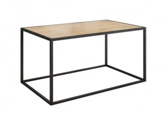 Стол журнальный Лофт LMN-08 Черный муар-дуб сонома