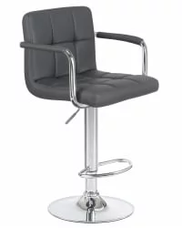 Стул барный ДОБРИН КРУГЕР АРМ Серый / DOBRIN KRUGER ARM